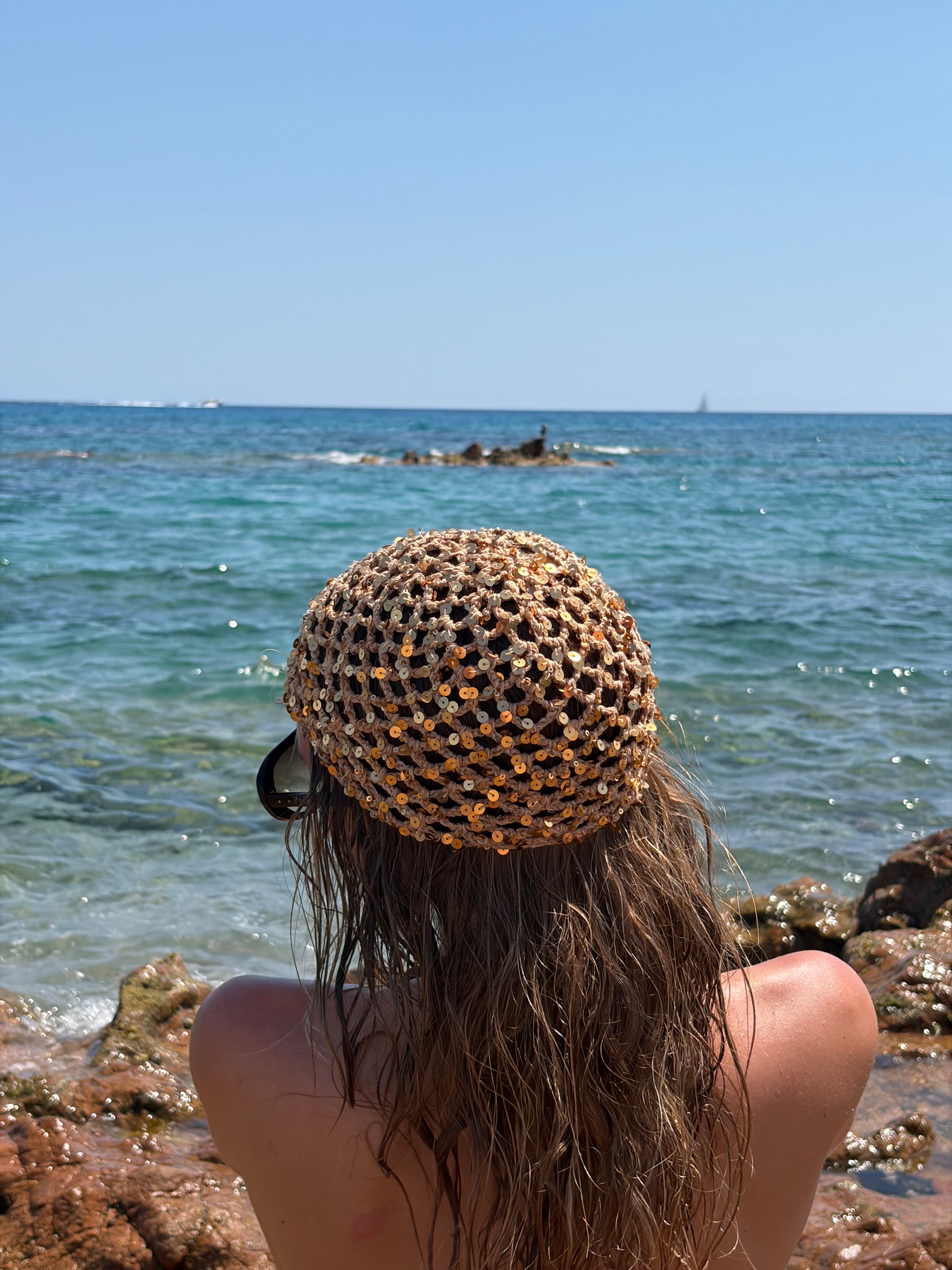 Bonnet crochet Perle
