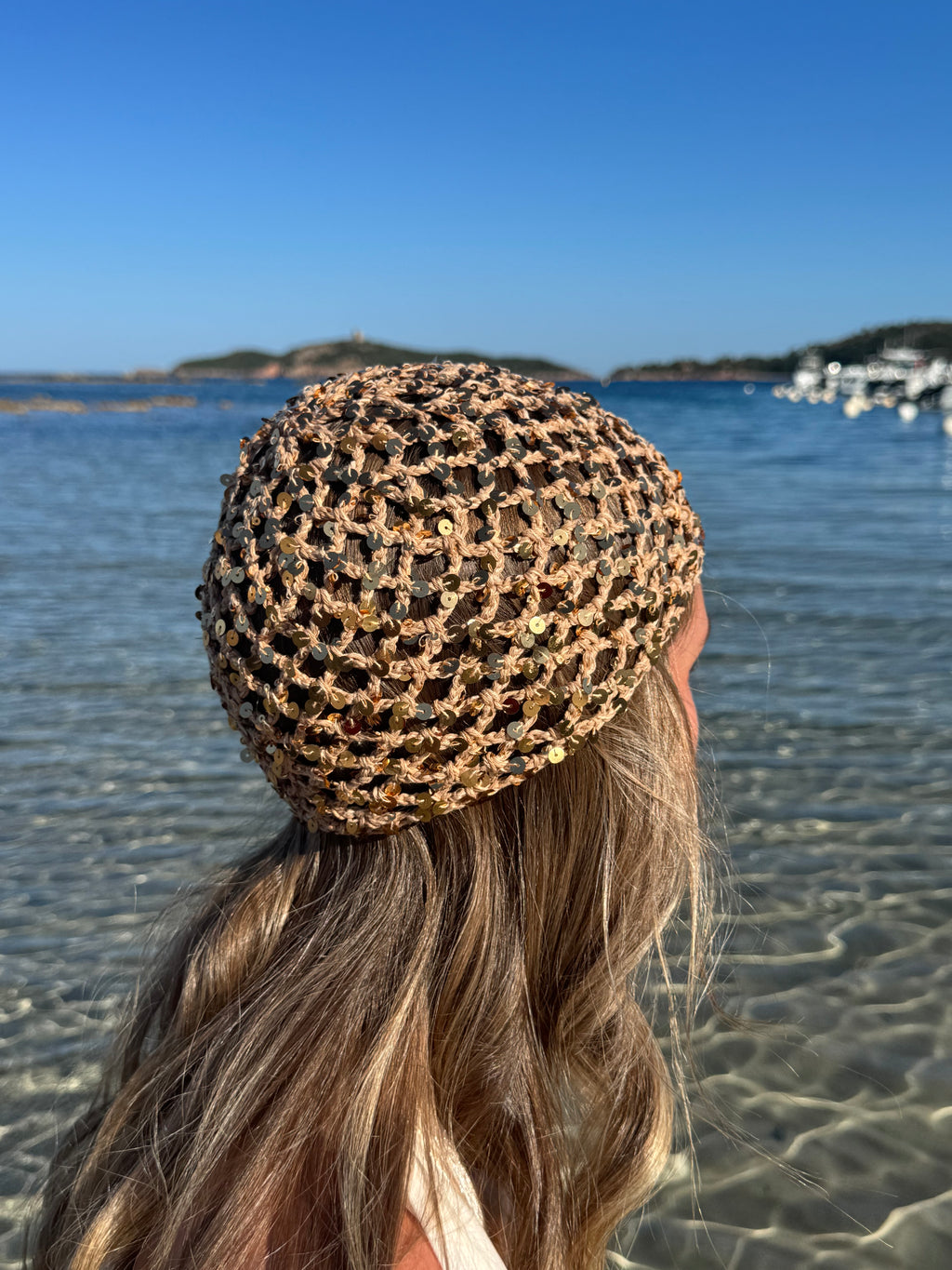 Bonnet crochet Perle