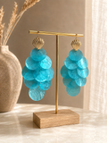 Boucle d’oreille Elora bleu